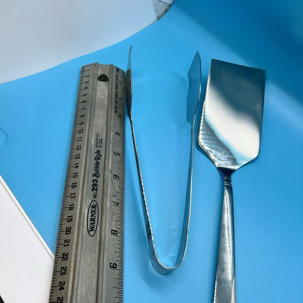 REED & BARTON 18/10 Stainless Steel Serveware Evergreen NEW tongs server cake